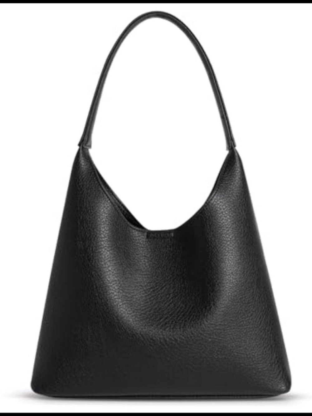 Vegan Leather Slouchy Hobo Shoulder Bag, Small Everyday Purse